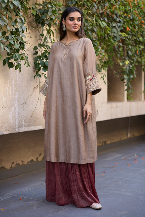 Grey Mehrab Kurta Set