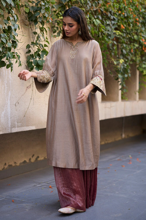 Grey Mehrab Kurta Set
