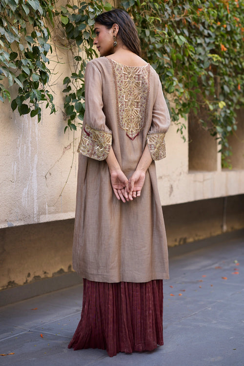 Grey Mehrab Kurta Set