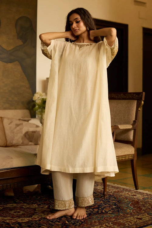 White Inayat Suit with Dupatta