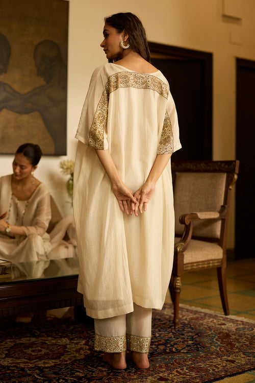 White Inayat Suit with Dupatta
