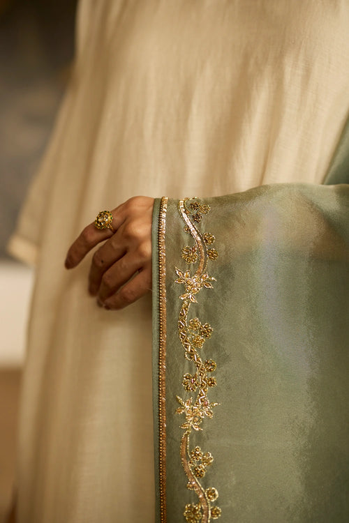 White Inayat Suit with Dupatta