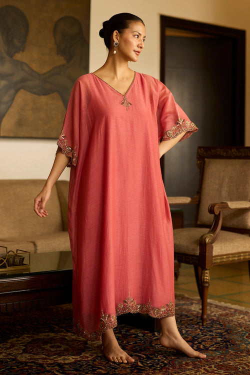 Pink Sabr Kaftan