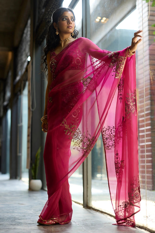 Pink Anugraha Saree