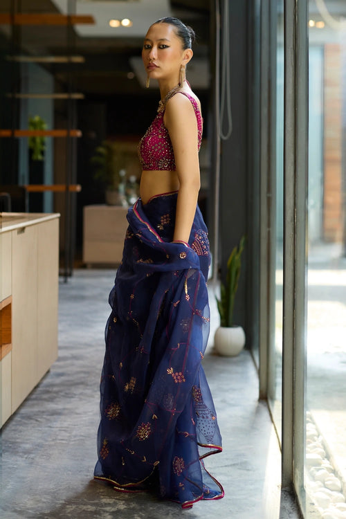 Blue Naad Saree