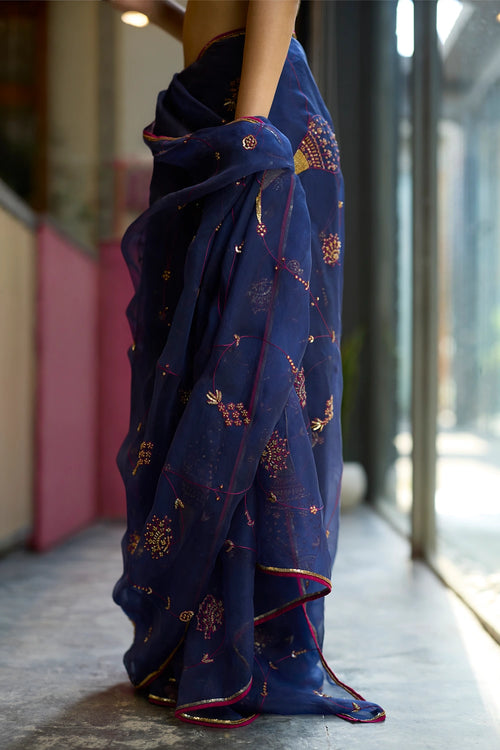 Blue Naad Saree