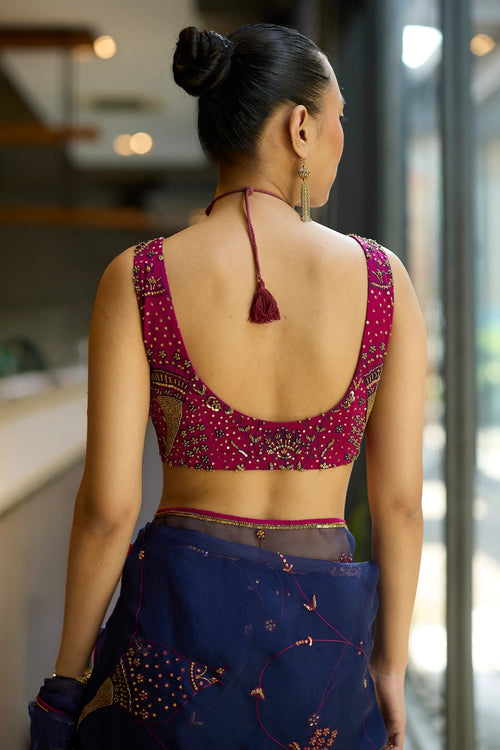 Blue Naad Saree