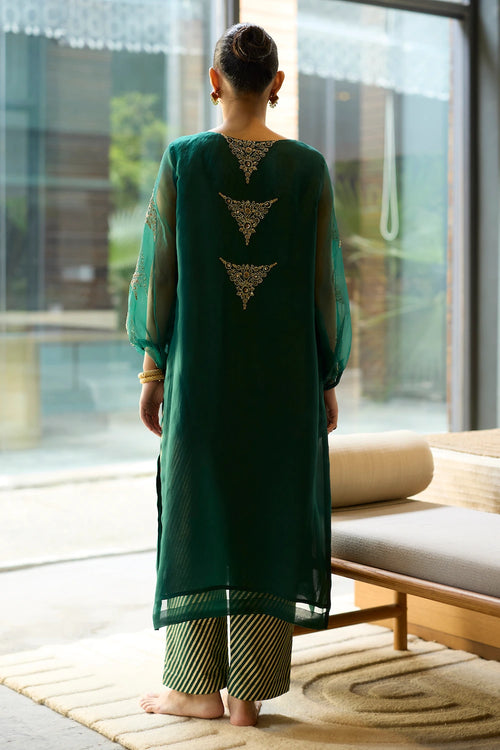 Green Sukhaali Suit