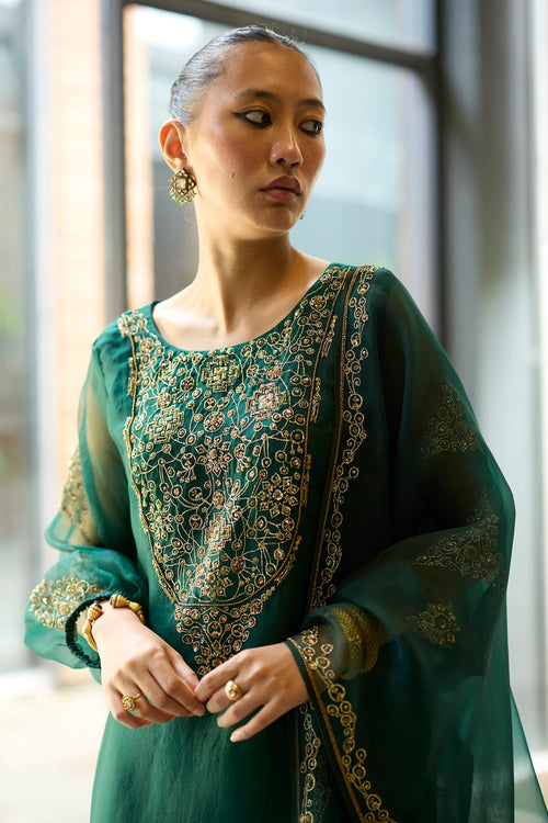 Green Sukhaali Suit