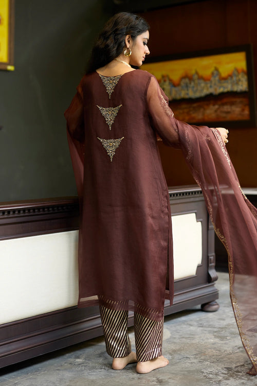 Brown Sukhali Suit