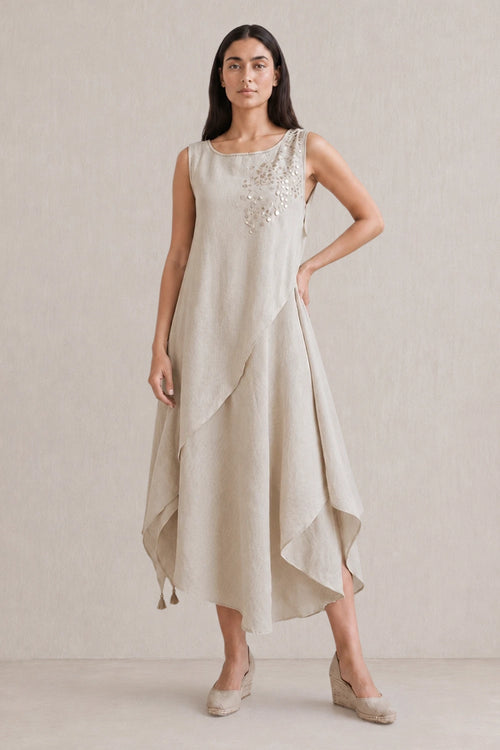 Natural Serene Layered Dress