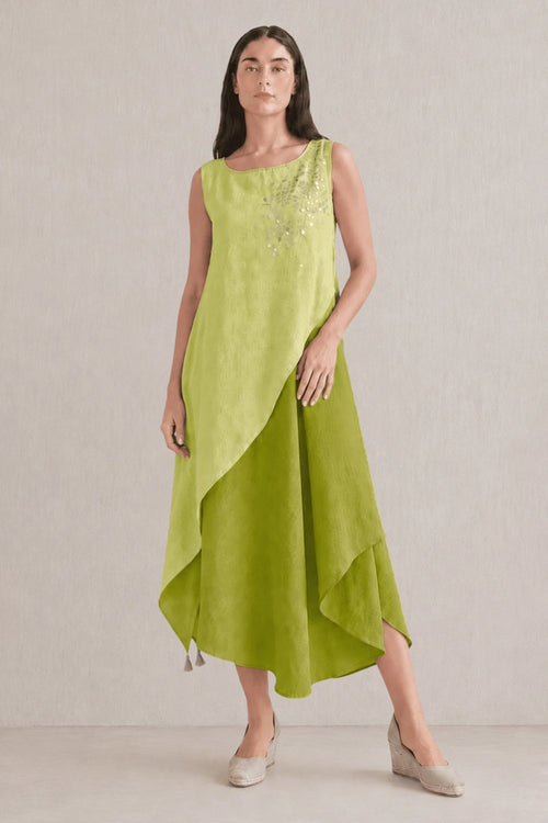 Verdure Serene Layered Dress
