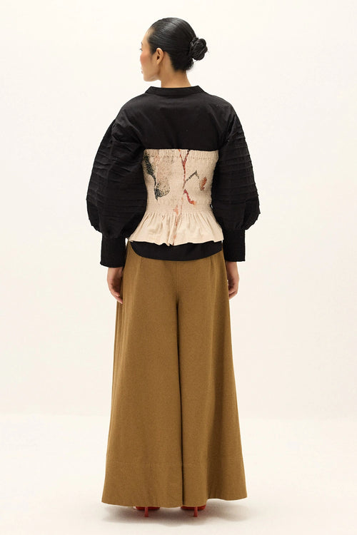 Rust Leaf Corset Top