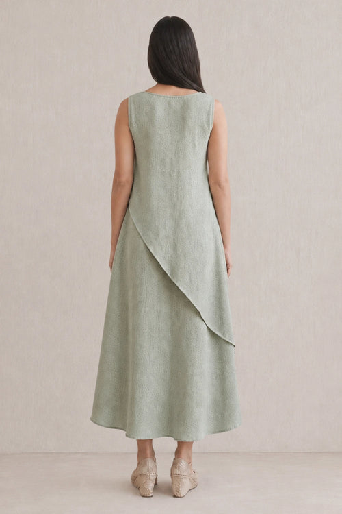 Celery Serene Layered Dress