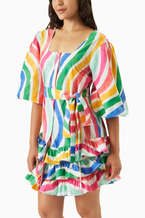 Rainbow Wave Dress