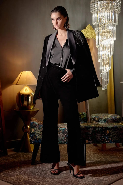 Black Astra Oversized Blazer