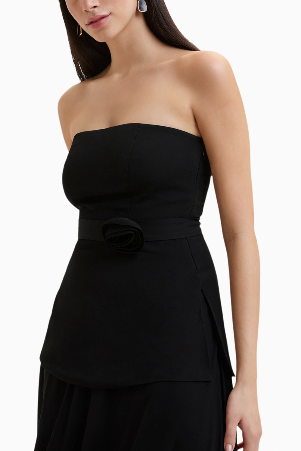 Black Demi Off Shoulder Top