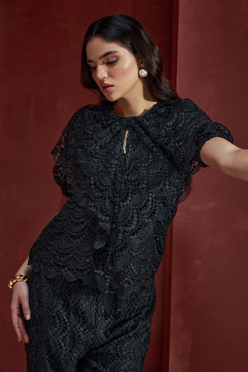 All About Black Lace Co-ord Set