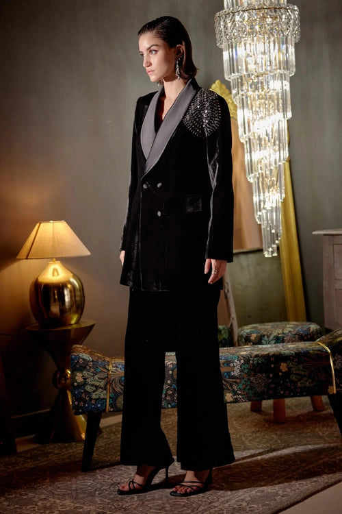 Black Astra Oversized Blazer