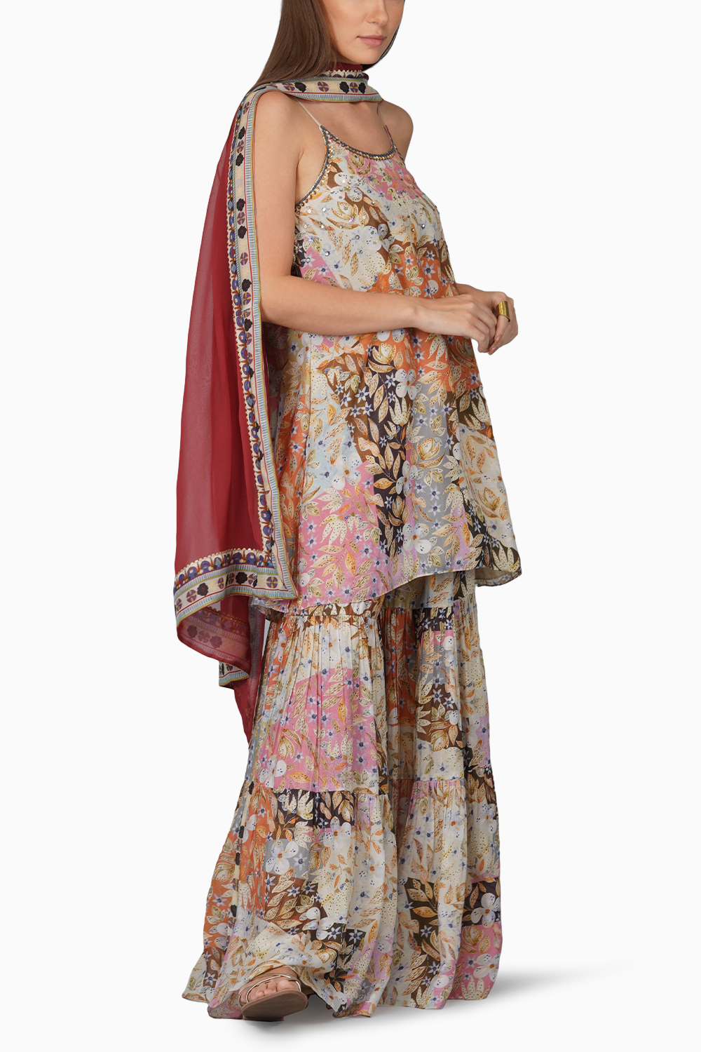 Melange Print Garara Set