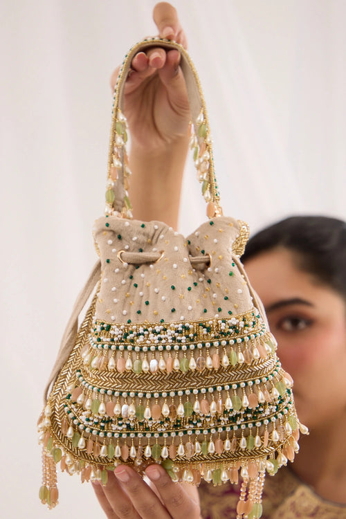 Beige Zaraha Potli