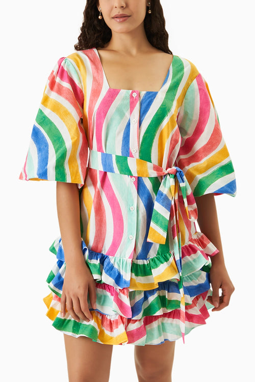 Rainbow Wave Dress