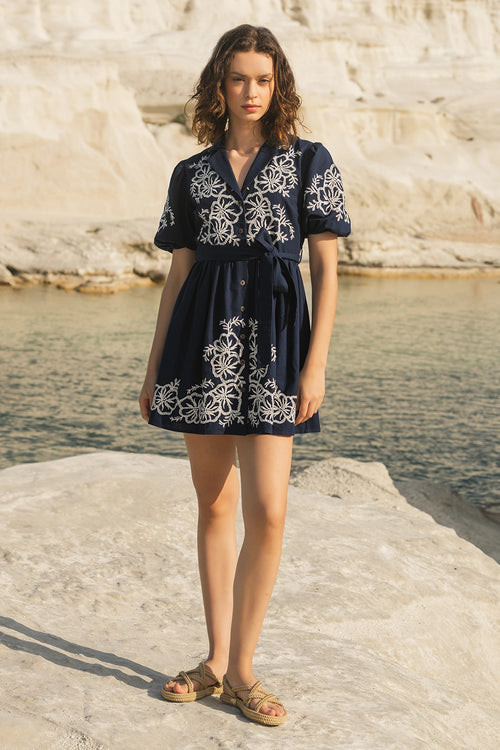 Isla Mini Navy Blue Dress