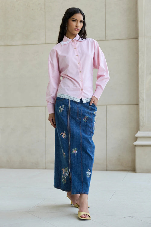 Peach Blue Lark Co-ord Set