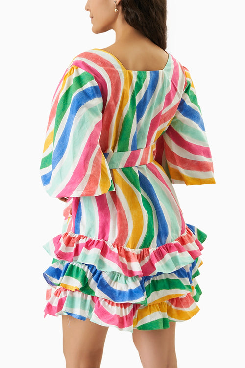 Rainbow Wave Dress