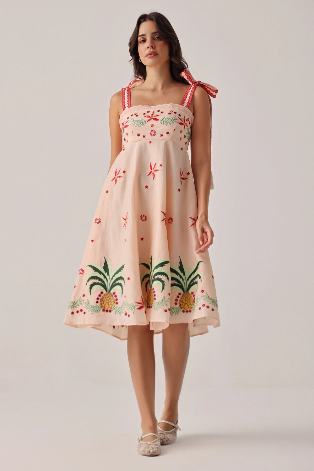 nora midi dress Peach Isles Nora Midi Dress