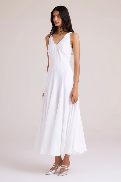 Aurora White Panellead Dress