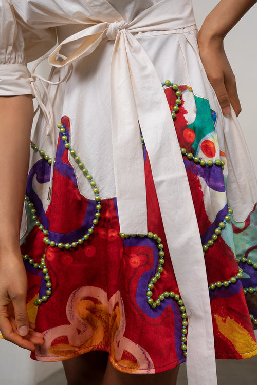 Alya Tie-Up Dress
