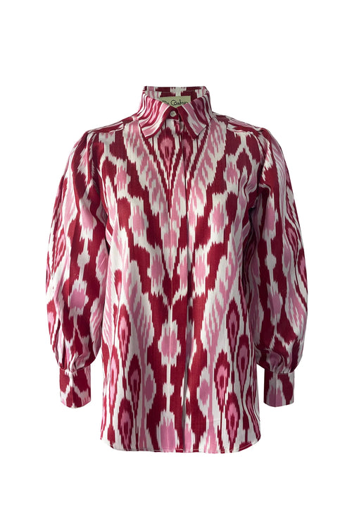 Pink Ikat Handloom Set