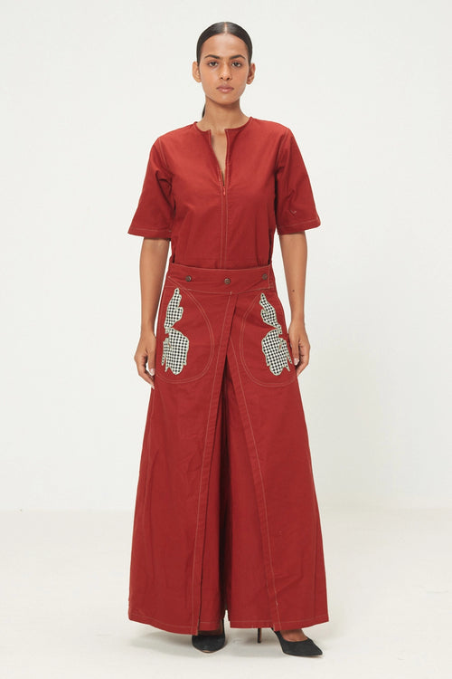 Red Maru Jumpsuit