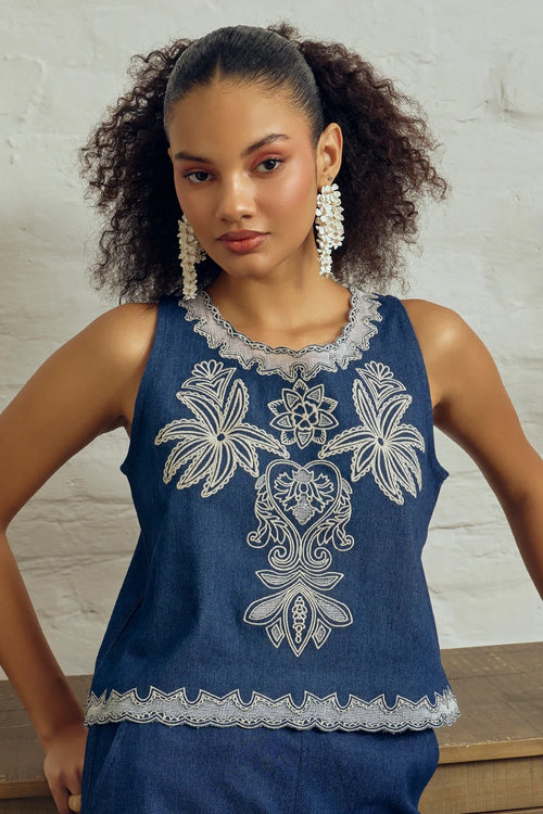 Noire Blue Co-ord Set