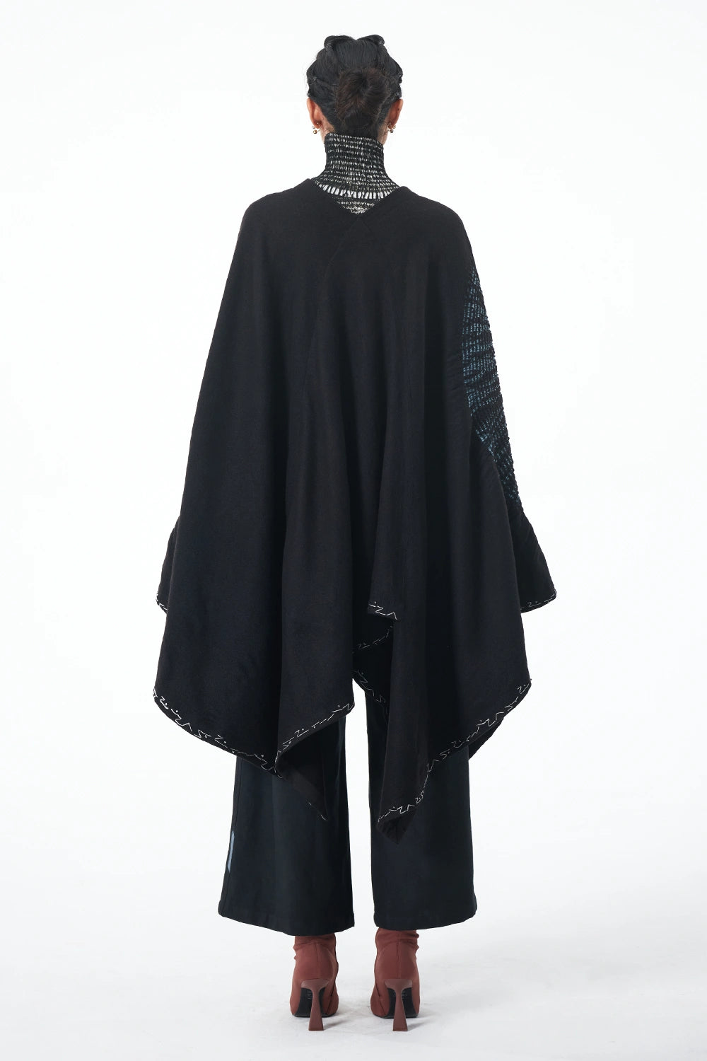 Black Knitter's Cape
