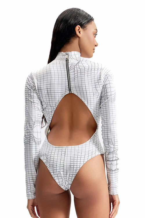 Entangled Mesh Sculpted Bodysuit