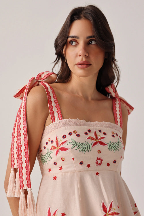 Peach Isles Nora Midi Dress