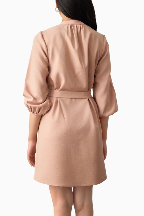 Blush Serenity Belted Dress