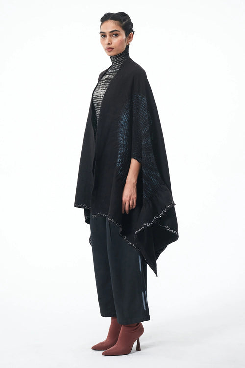 Black Knitter's Cape