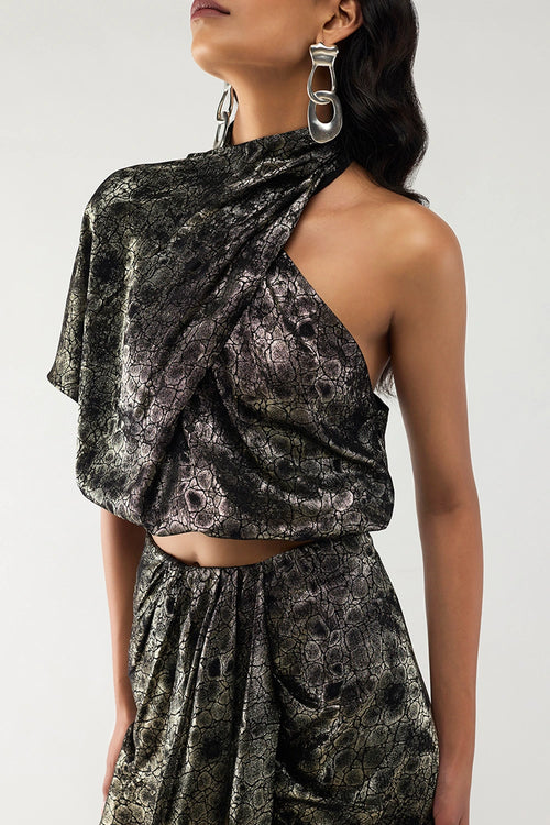 Eclipse One-Shoulder Set