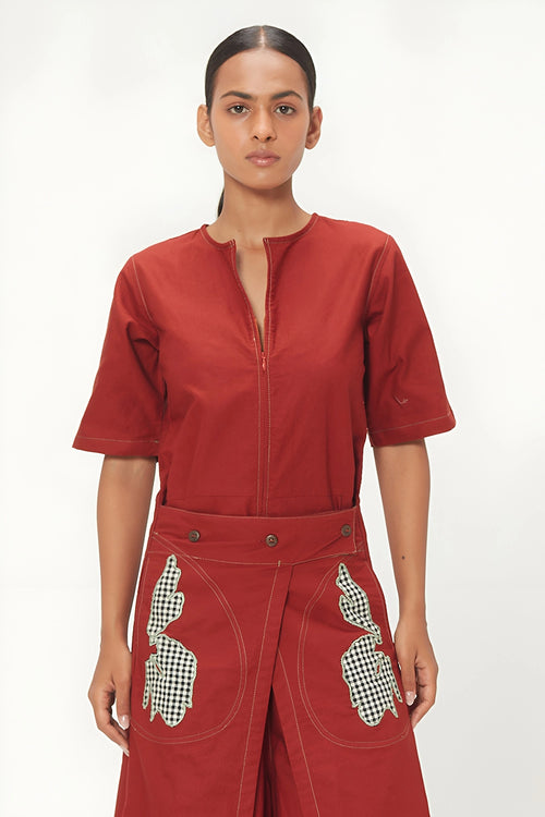 Red Maru Jumpsuit