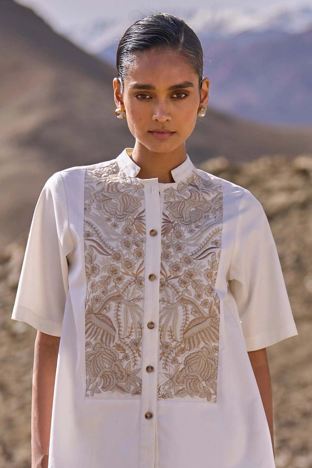 Gara Stitch Bib Shirt