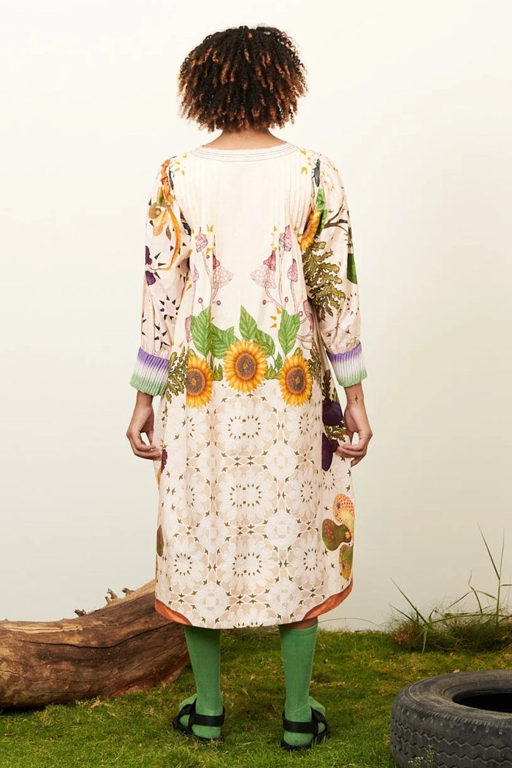 Grandma Tittle Dress With Cords