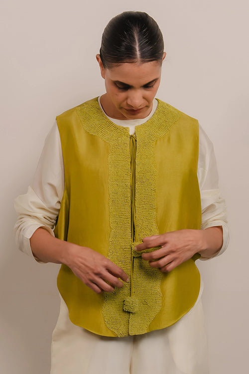 Lime Green Lemon Gilet