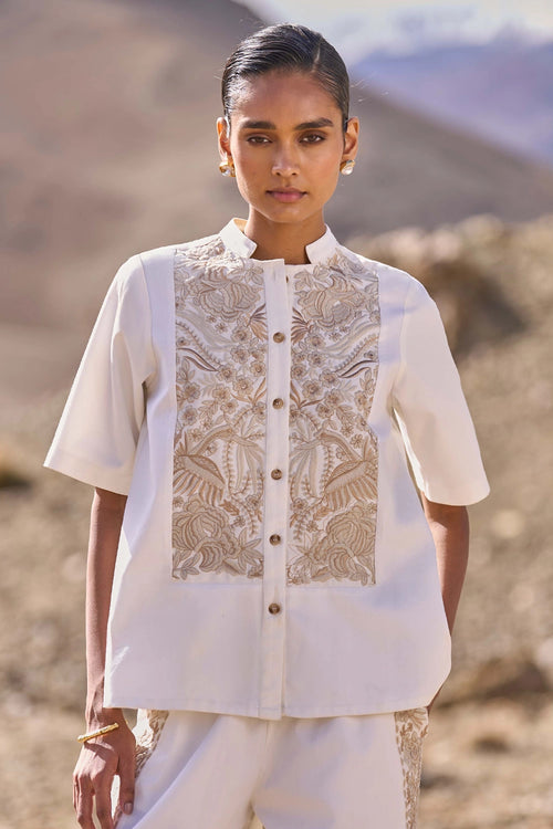 Gara Stitch Bib Shirt