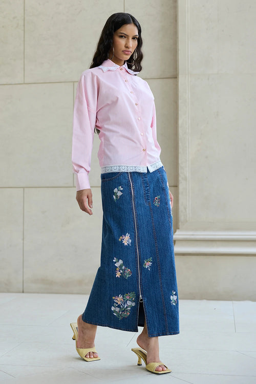 Peach Blue Lark Co-ord Set