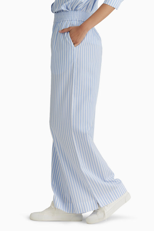 Blue Striped Trousers