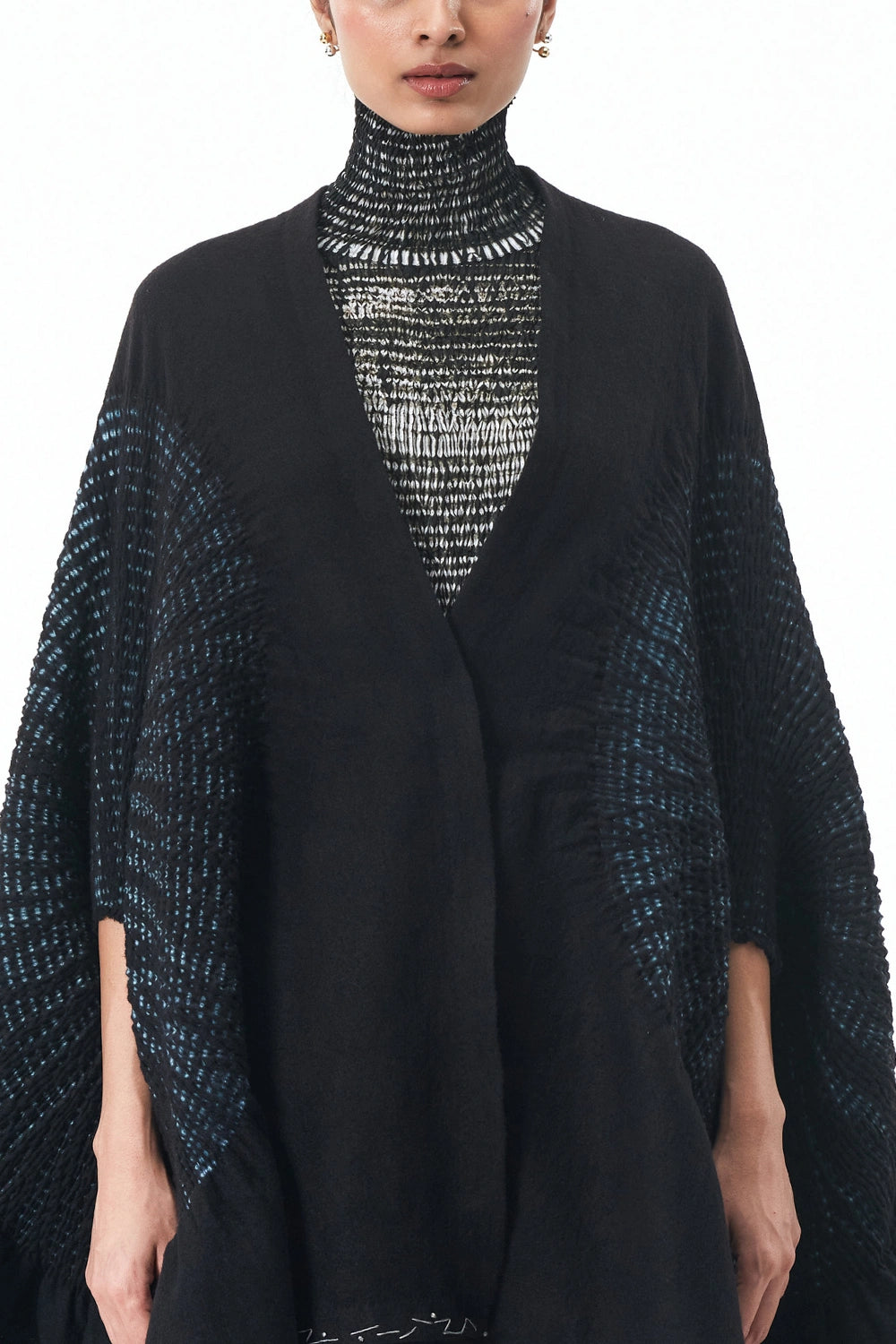Black Knitter's Cape