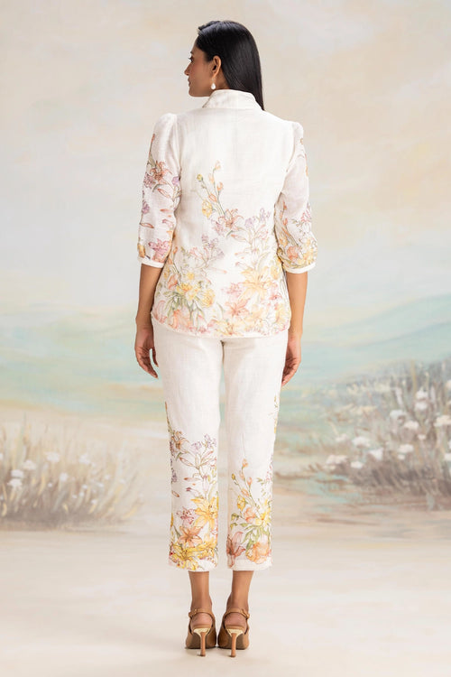 Candy Blossom Tree Off-White Co-ord Set
